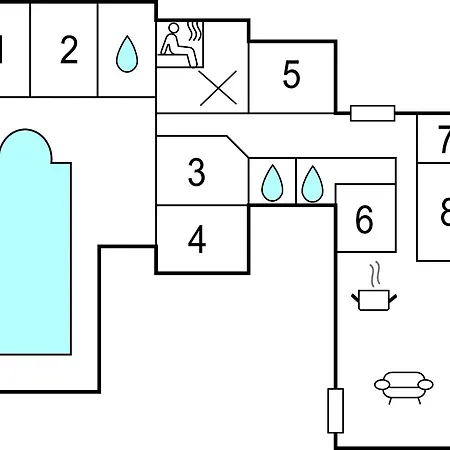 Amazing In With Sauna Feriehus *